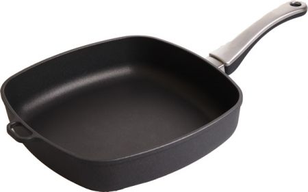 plasma titanová pánev s ručkou Harecker 28x28x7 + víko Premium 