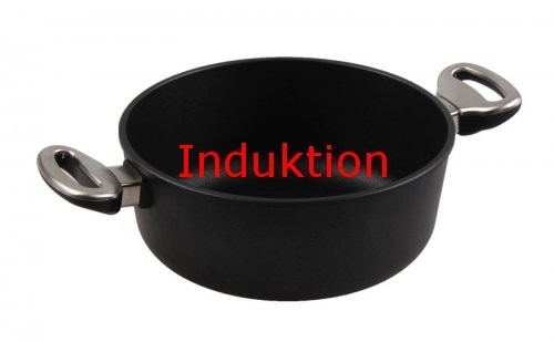 ručně litý plasma titanový hrnec Harecker 24 cm /10 indukce