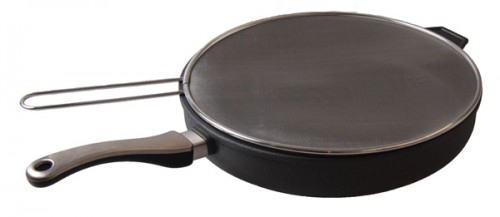 profesionální nerezový kryt vhodný pro všechny nádoby kulaté do rozměru 32 cm, vhodné i pro hranaté pánve 28x28 cm, materiál 18/10 nerez, 16 dírek na 1 cm2 profesionální nerezový kryt vhodný pro všechny nádoby kulaté do rozměru 32 cm, vhodné i pro hranaté pánve 28x28 cm, materiál 18/10 nerez, 16 dírek na 1 cm2